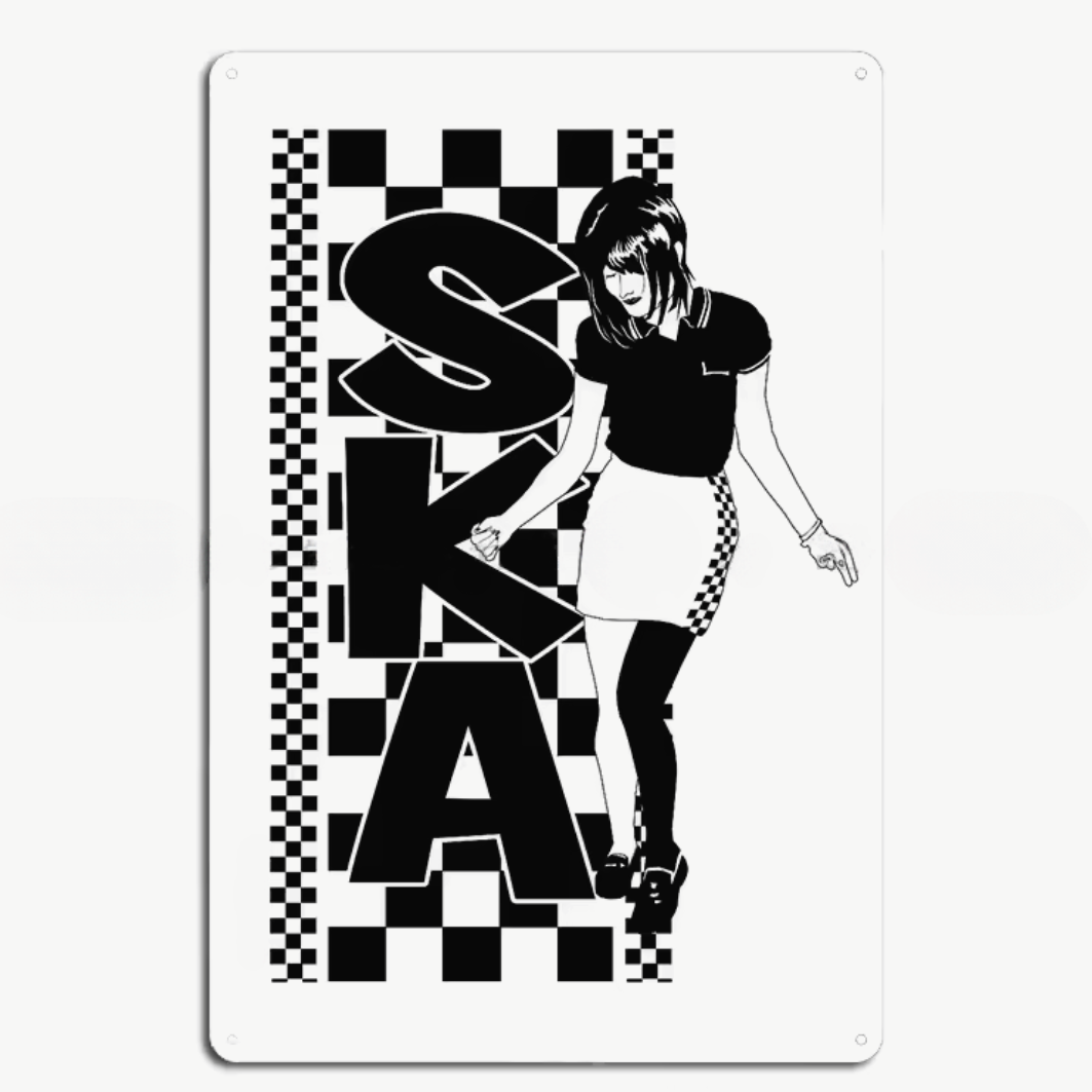 Ska Girl - Metal Sign