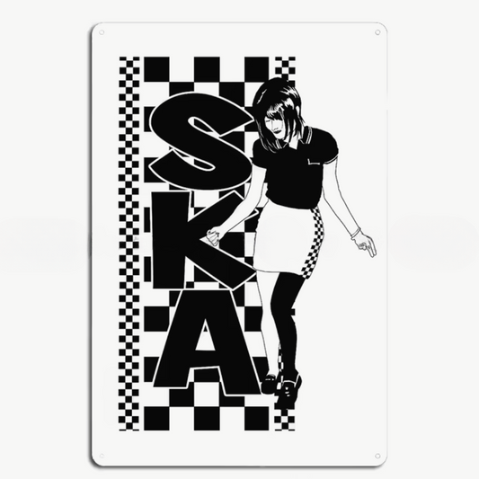 Ska Girl - Metal Sign